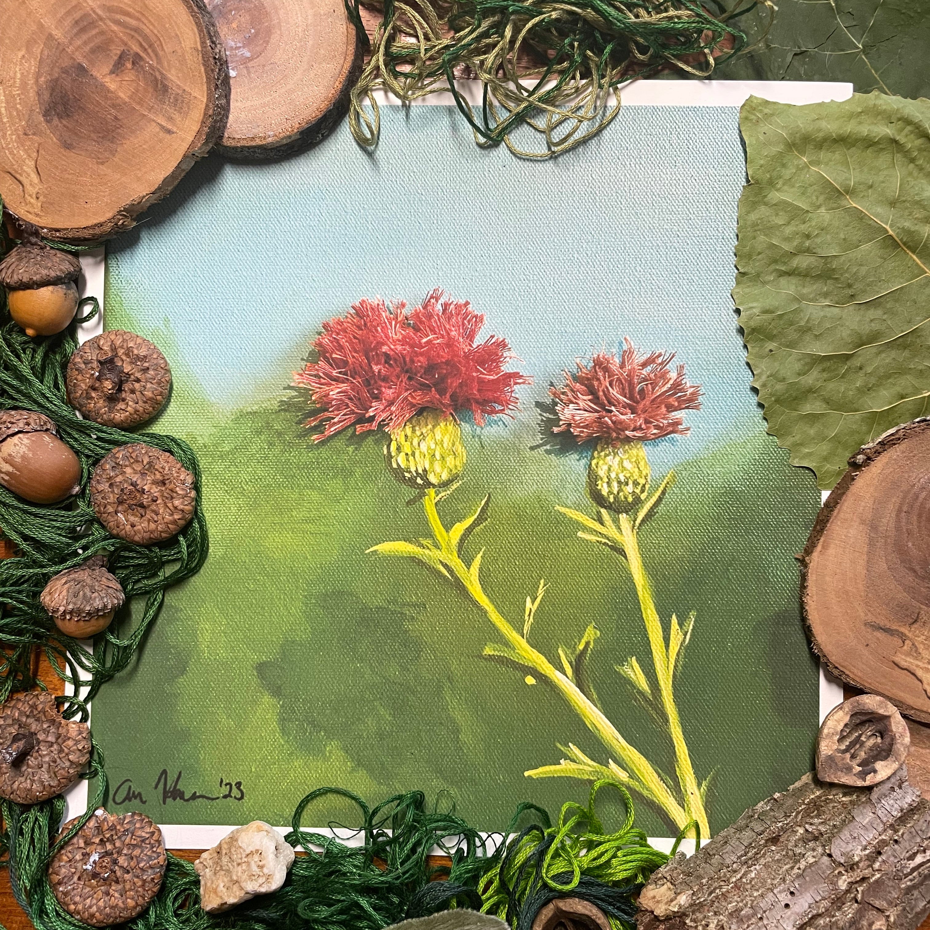 “Thistle” 8x8 Print
