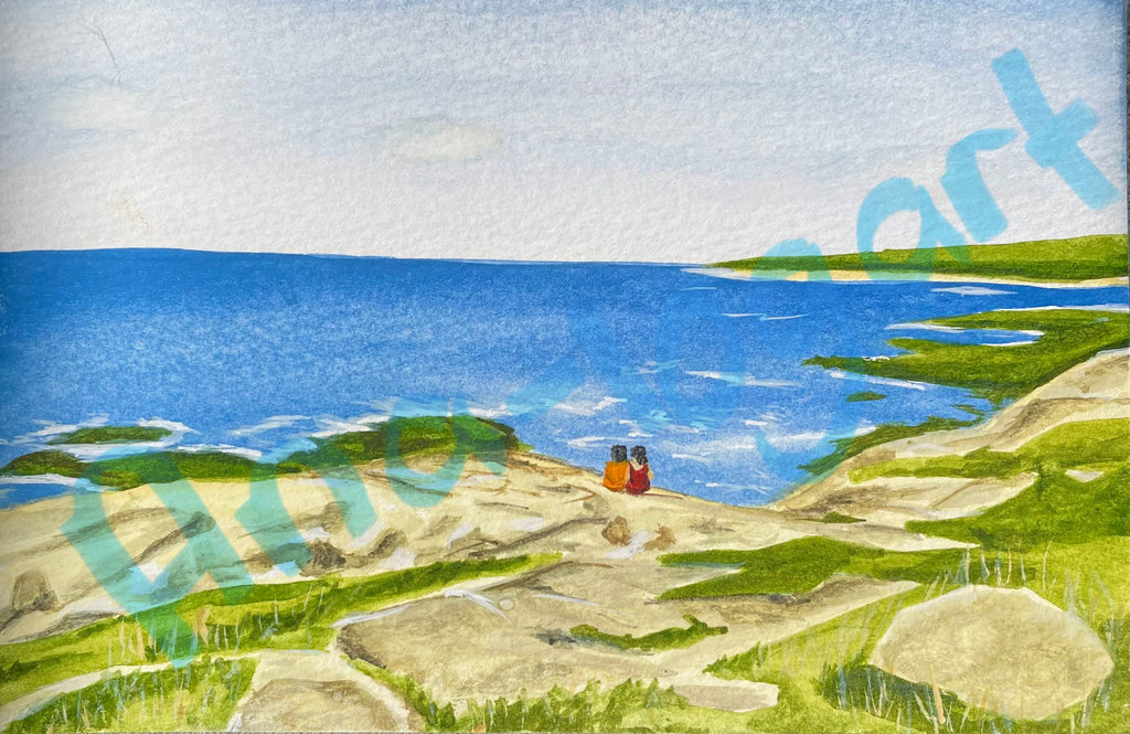 Peggy’s Cove Watercolor 4x6 Print