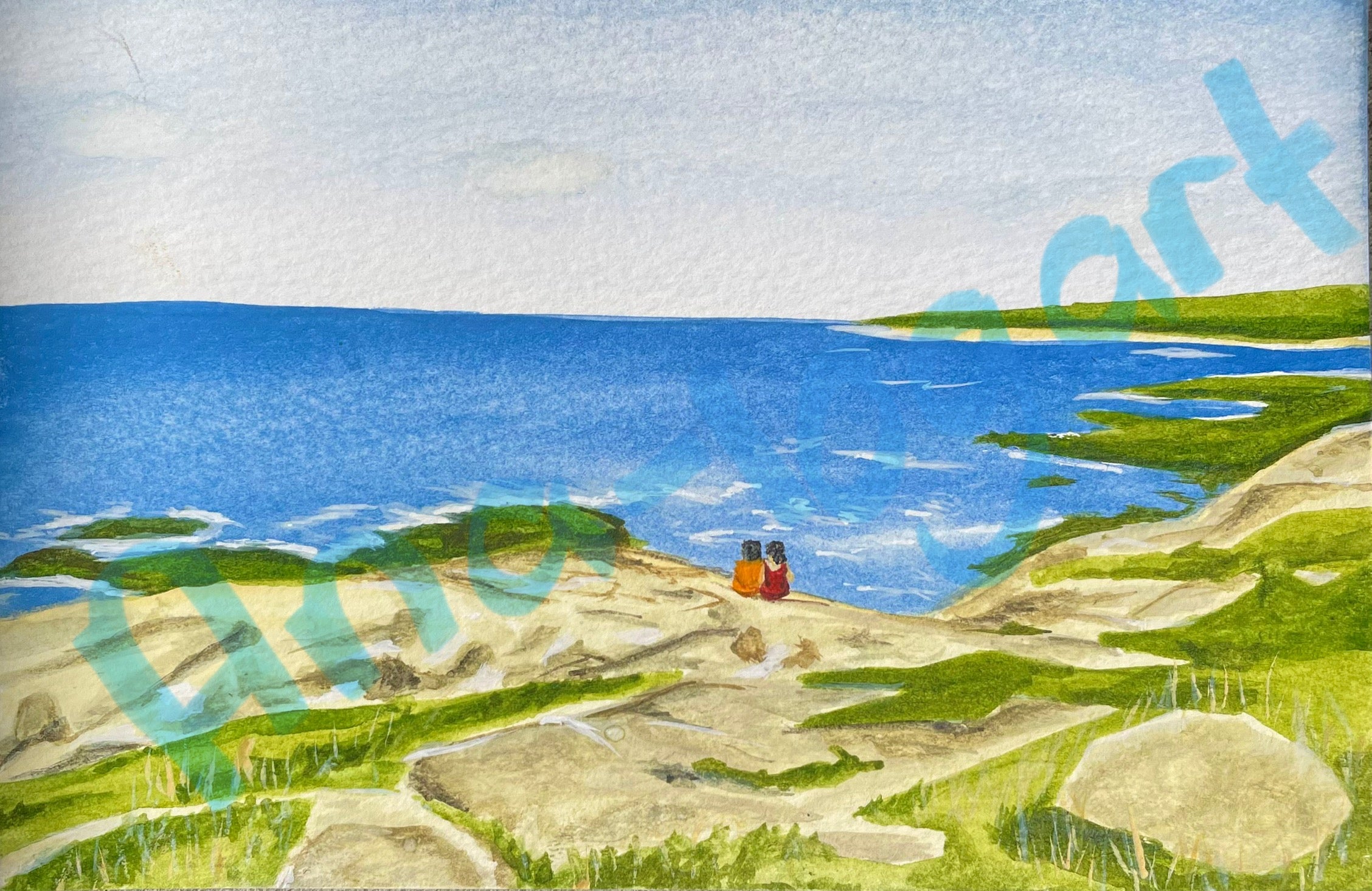 Peggy’s Cove Watercolor 4x6 Print